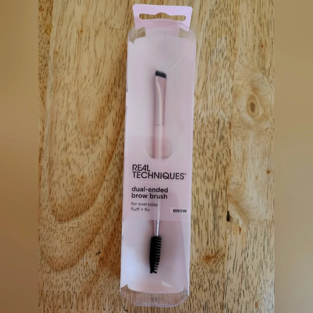 🪷5/$25! REAL TECHIQUES Dual-Ended Brow Brush New